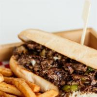 Philly Steak And Cheese  · (Steak – Onions – Provolone)