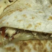 Mexican Quesadillas · Your choice of our special spinach, chicken or beef fajita and cheese, served with lettuce, ...
