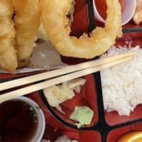 Shrimp Tempura B Box · Crispy tempura battered deep-fried shrimp.