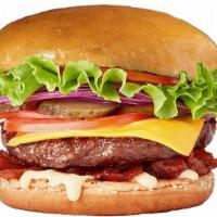 Bacon Burger · Fresh 1/3 lb or 1/2 lb beef patty with homemade bun Charbroiled