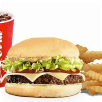 Kid'S Burger Meal · (Five-ounce.) Burger served with small fries and your choice of drink.