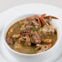 Gee Gee'S French Quarter Gumbo · Start off with a homemade down on the bayou roux, stocked with shrimp, sausage, chicken and ...