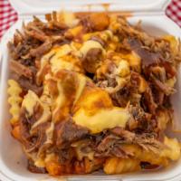 Loaded Turkey Cheese Fries · 