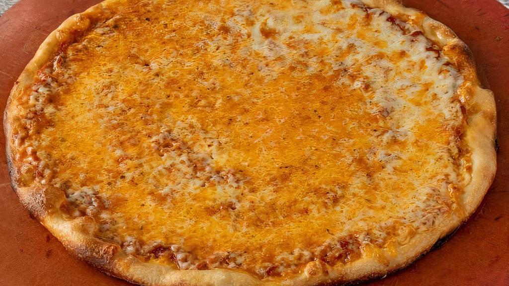 Cheese Pizza · Pizza sauce, mozzarella. Contains: allium & garlic, dairy, gluten, nightshade, tree nut