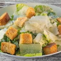 Chopped Caesar Salad · Romaine, pecorino, and focaccia croutons with Caesar dressing.. Contains: allium & garlic, c...