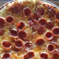 Pepperoni · Just cheese and natural casing pepperoni.