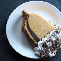 Peanut Butter Pie · Peanut butter mousse, chocolate ganache, graham cracker crust