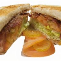 Blt Sandwich · Bacon, Lettuce, Tomato, dill Pickles, Mayonaise