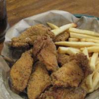 Wings - 5  Pcs Combo · Comes with fries and soft drink
Select up to one flavors: 
Barbecue
Buffalo
Garlic Parmesan
...