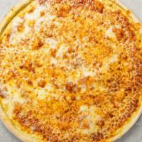 Cheese Chow Pizza · Fresh tomato sauce, and shredded mozzarella and baked on a hand-tossed dough.