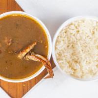 Seafood Gumbo (Bowl) · New Orleans style seafood gumbo. It's all about the roux!