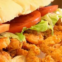 Poboy Sandwich · Fried Shrimp, Chicken, or Fish on a toasted buttered bun with your choice of cheese, lettuce...