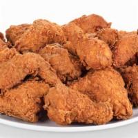 Chicken & Tenders Family Meal · The chicken & tenders platter comes with 12 mixed chicken pieces, 6 Cajun tenders, 6 biscuit...