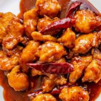 General Tso Chicken Dinner Specials · Hot and spicy. Served with choice of side, soup and appetizer.