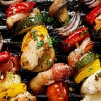 Grilled Vegetable · Gluten free. 1 skewer of grilled vegetables, (zucchini, squash, bell pepper, sweet pepper, o...