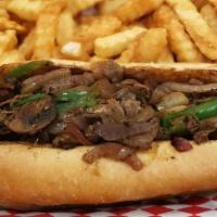 The Philly - Cheesesteak Beef Or Chicken · Comes with Meat and 2 pieces White American Cheese