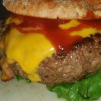 Daddyz' Burger With Fries & Drink · Our Signature Burger-Approx. 1 pound Burger stuffed with cheddar cheese and grilled onions, ...