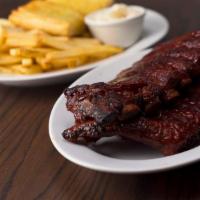 Full Rosati'S Famous Baby Back Ribs · A full rack of ribs, baked in own secret barbecue sauce. Served with french fries and garlic...