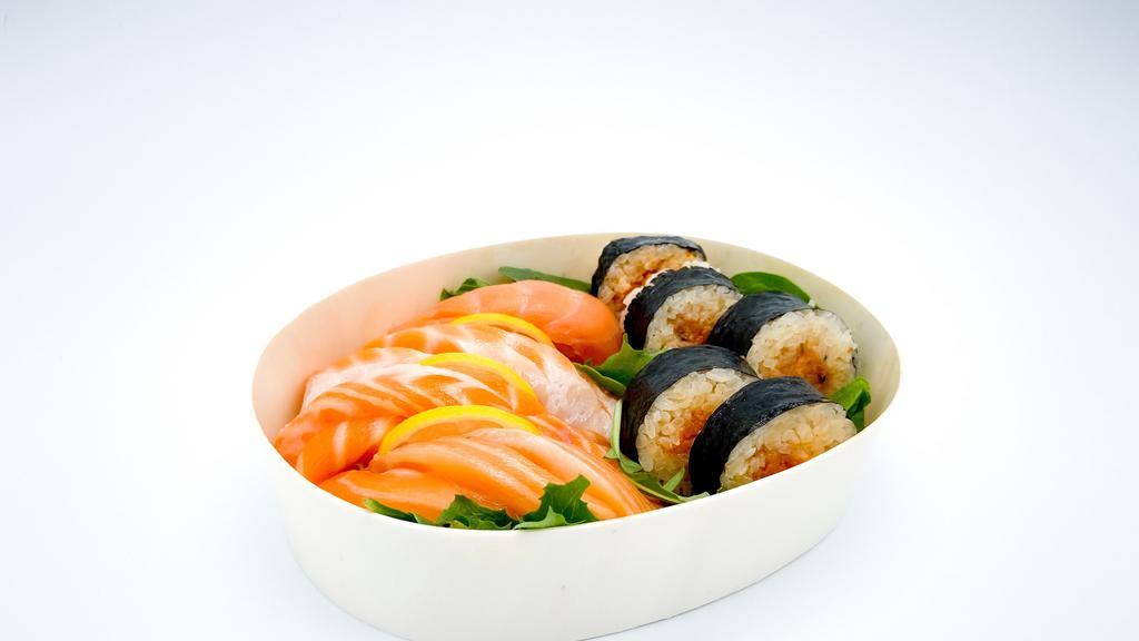 Salmon Tasting - Gf · 9 pieces. king salmon nigiri (1), fatty salmon nigiri (1), smoked salmon nigiri (1); salmon nigiri (1); spicy salmon roll  (5). gluten-free