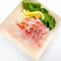 Madai - Red Snapper- Sashimi · RAW. Japanese sea bream (red snapper) - 3 pieces of sashimi