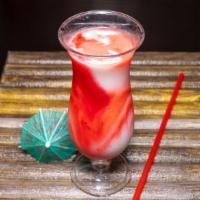 Miami Vice · Piña colada and strawberry.