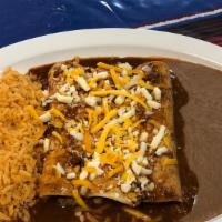 Enchiladas Rojas O Verdes  · Choice steak, chicken or cheese. With flour or corn tortillas. Served with rice and beans.