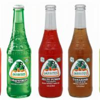 Jarritos Bottled Soda · Choice of Mandarin, Grapefruit, Fruit Punch, Tamarind, or Lime