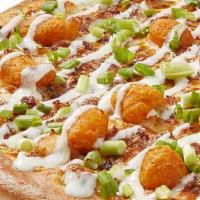 Wisconsin Curds N Bacon Pizza · Ranch sauce topped with 100% real Wisconsin mozzarella cheese, Leinie's beer battered cheese...