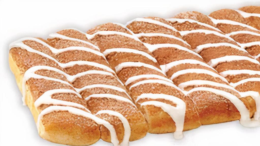 Triple Cinnamonstix Topperstix · Our craveable dessert stix are made with cinnamon sugar and drizzled with our delicious cream cheese icing.