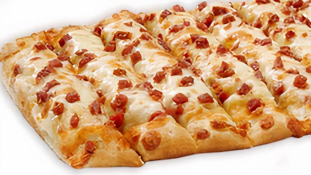 Triple Pepperonistix Topperstix · Our delicious Original Topperstix topped with loads of diced pepperoni. Made with 100% real Wisconsin mozzarella cheese.