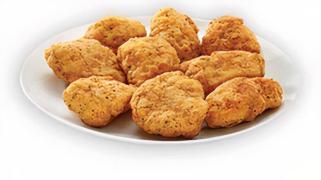 Oven-Roasted Boneless Wings · Our tender boneless wings breaded and oven-roasted. Served sauceless, but not soulless.