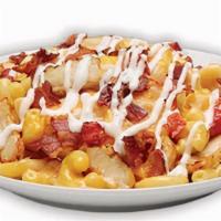 Cbr Mac Mac N Cheese · Our 3-Cheese Wisconsin Mac topped with sliced grilled chicken, applewood smoked bacon, diced...