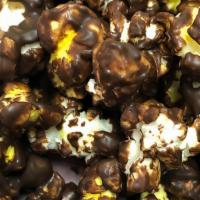 Chocolate Covered Popcorn · Creamy sweet and crunchy all in one bite.
