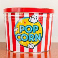 2 Gallon Popcorn Tin · Choose all 3 fresh-popped flavors.