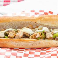 Chicken Philly Sub Regular · Grilled chicken, onions, bell peppers and Swiss American.