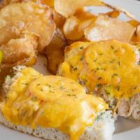 Tuna Melt Sandwich · Served cold. Albacore white tuna salad with your choice of mozzarella or cheddar cheese and ...