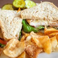 Grilled Chicken Breast Sandwich · Lettuce, tomato and honey mustard dressing (choice of bread).