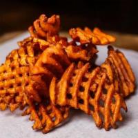 Waffle Cut Sweet Potato Fries · Waffle cut sweet potato fries