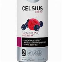 Celsius (Sparkling Energy) · CELSIUS Drink
Sparkling water, Essential Energy, 
Burn Body Fats