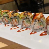 King Dragon Roll · Baked. California Roll topped with Baked Eel, Avocado (Eel Sauce)