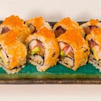 Subarashi Maki · Tuna, Kani, Salmon, Ikura, Tobiko, Avocado, Furikake, Nori, Sushi Rice


Consuming raw or un...