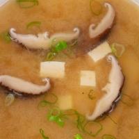 Miso Soup · tofu, shiitake mushroom, green onion