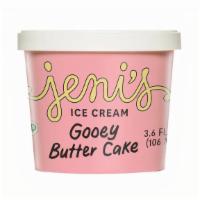 Jeni'S Gooey Butter Cake Street Treat · 3.6 oz. Gooey Butter Cake ice cream in ready-to-roam form. Contains dairy and eggs. We canno...