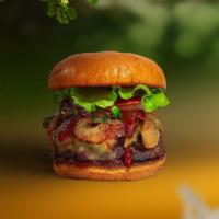 Smoke A Bbq Burger · Seasoned Beyond meat patty topped with melted vegan cheese, barbecue sauce, lettuce, tomato,...