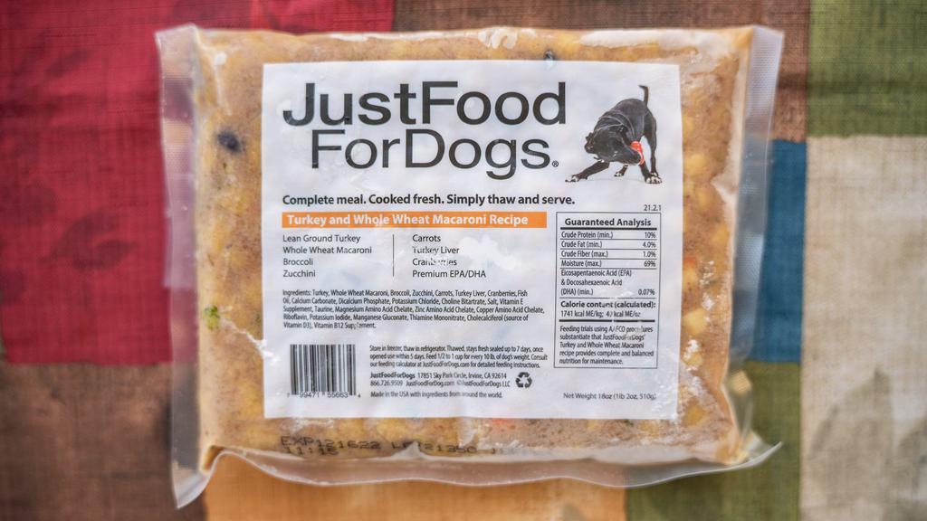 Turkey & Whole Wheat Macaroni · Not only can dogs eat pasta—they love it, too! This isn't your typical turkey dog food. Our Turkey & Whole Wheat Macaroni, made with Carolina turkey and pasta sourced in Southern California, is our most cost-effective diet. This fully balanced, nutritious turkey meal is ideal for large-breed dogs, active dogs, or underweight dogs.