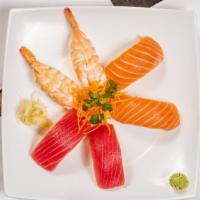 Sashimi Dinner (9 Pieces) · Salmon tuna & yellowtail (9pcs)