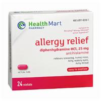 Health Mart Allergy Relief 25 Mg Capsules · 24 ct