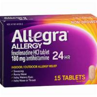 Allegra Allergy 180 Mg Tablet · 15 ct