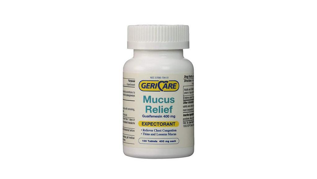 Mucus Relief 400 Mg Tablet · 100 ct