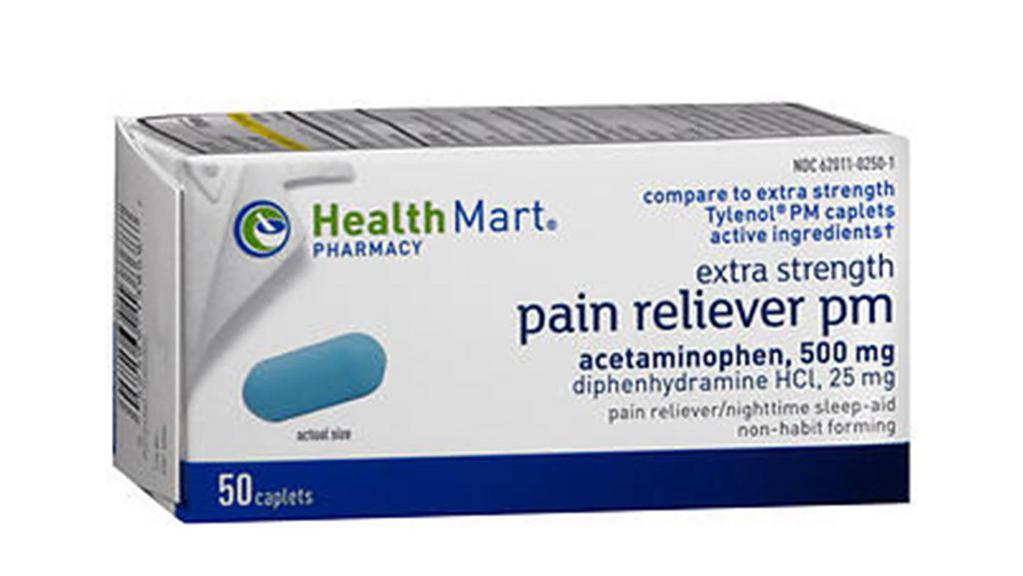 Health Mart Pain Reliever Pm Caplet · 50 ct